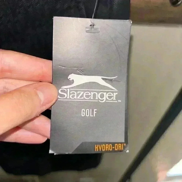 NWT Slazenger Hydro-Dri Black Tonal Print Golf Shorts Size 32 - Picture 7 of 11